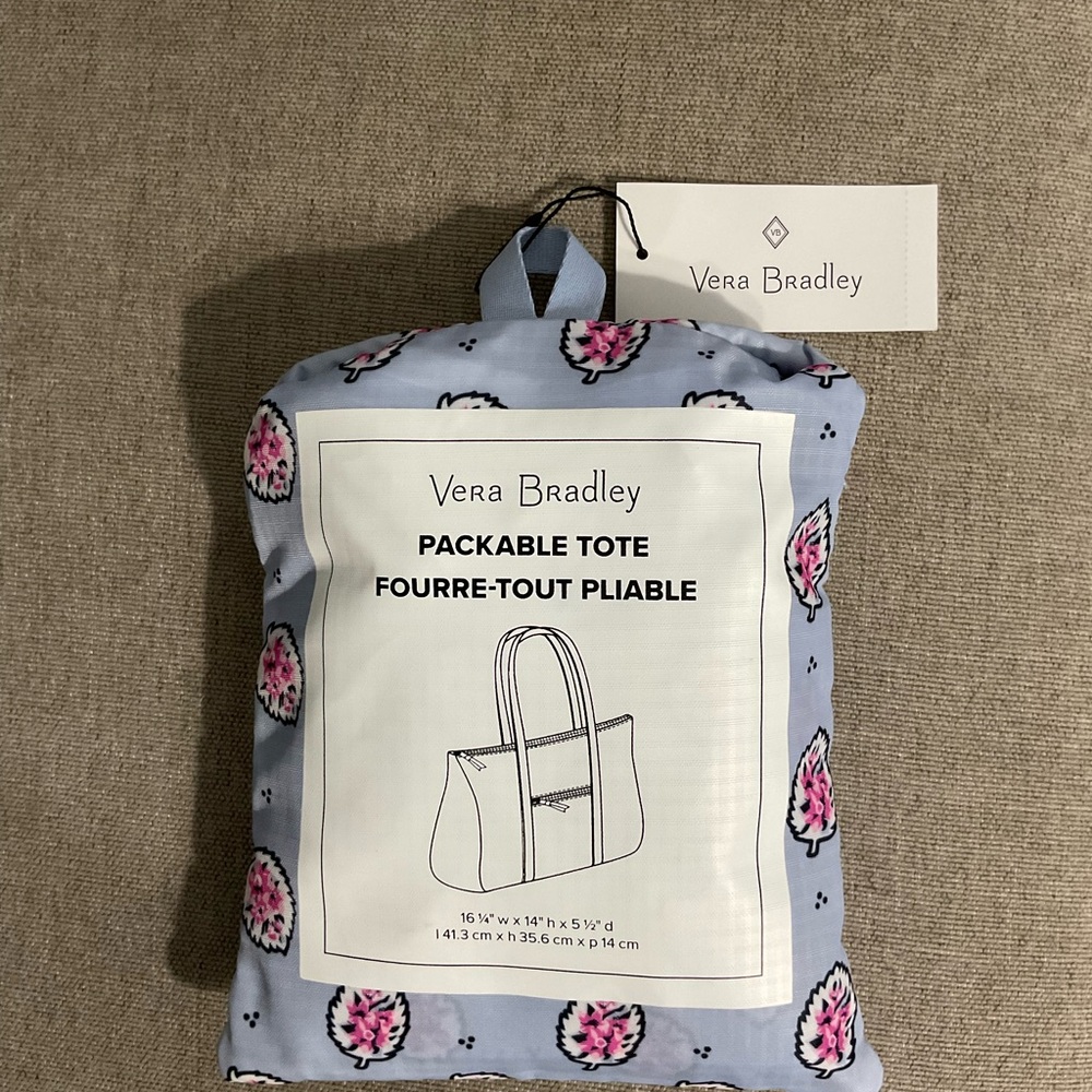 Vera Bradley Packable Tote in Ripstop Magnifique Leaf